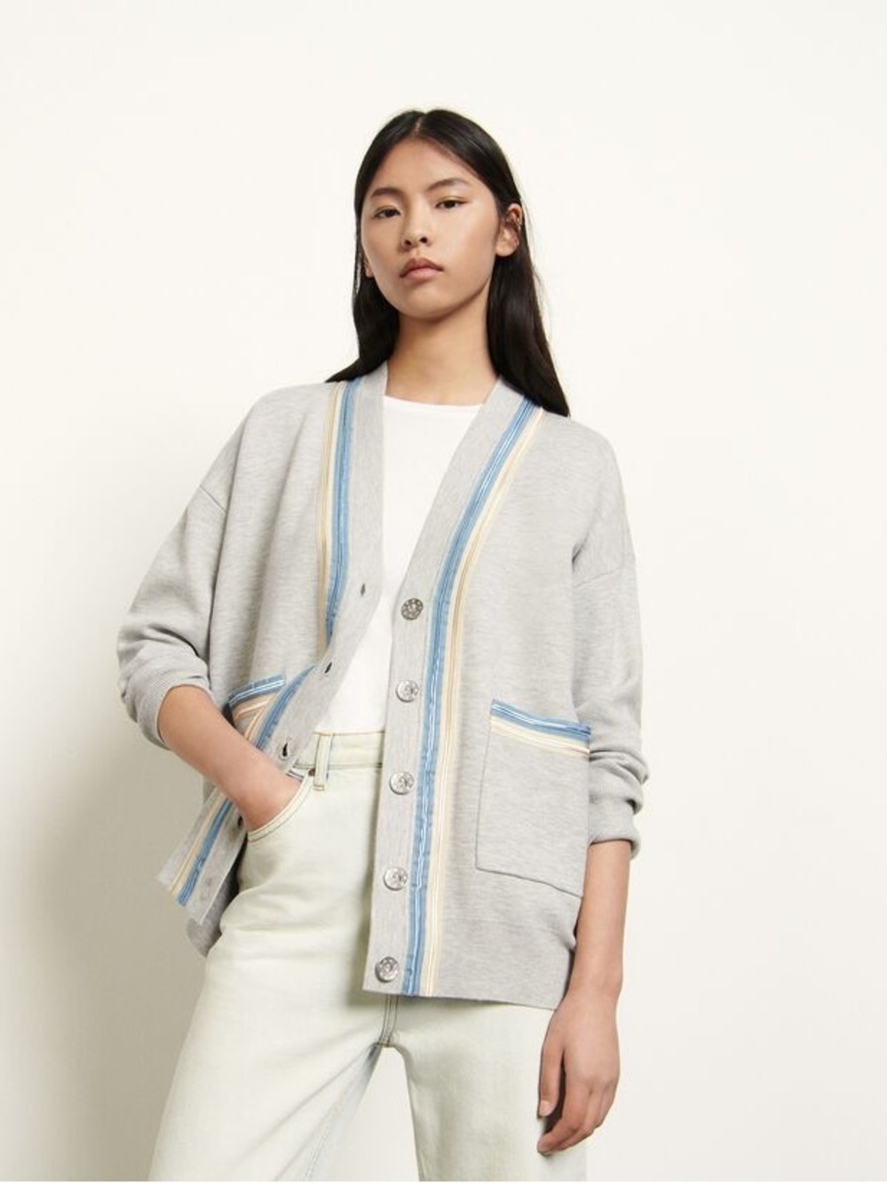 Sandro Oversized Cardigan Sweater